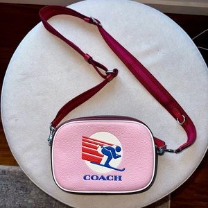 Coach Mini Jamie Camera Bag with Ski Speed Graphic